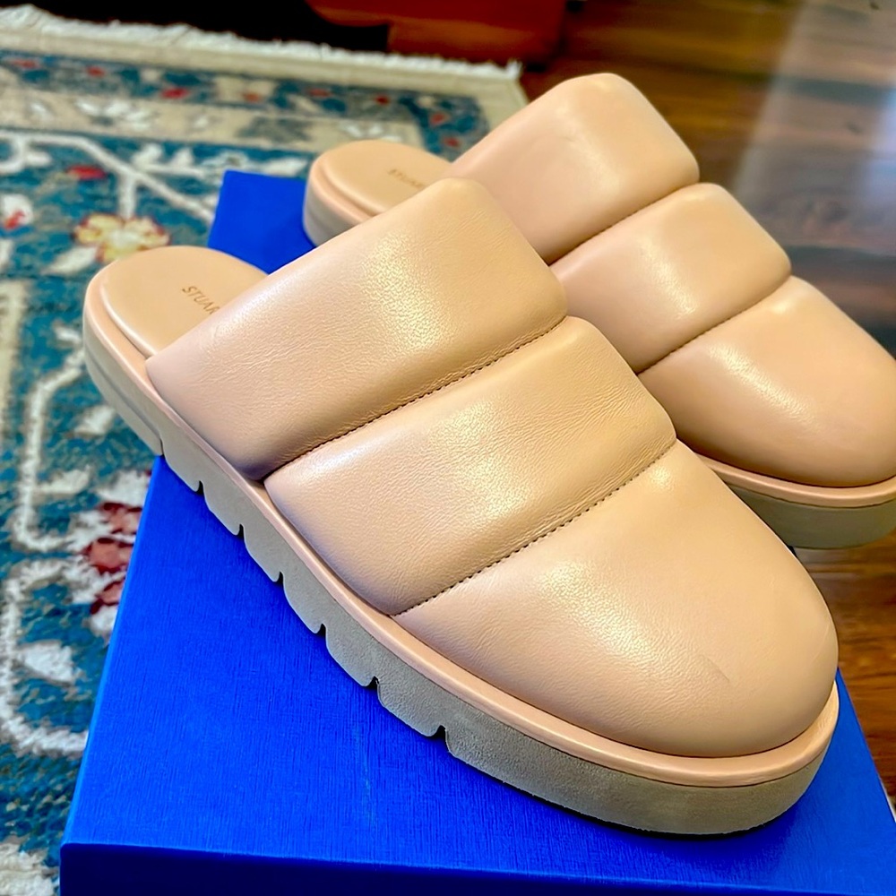 Stuart Weitzman Polar Lug Mules